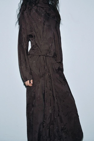 Жаккардовое платье с банданой — ZW COLLECTION- Заказать в России