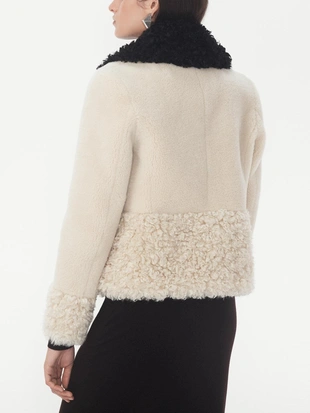 Куртка-пэчворк из искусственного меха — THE ITEM ZARA WOMAN- Заказать в России