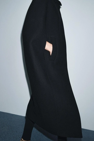 Пальто-накидка из смесовой шерсти — ZW COLLECTION LIMITED EDITION- Заказать в России