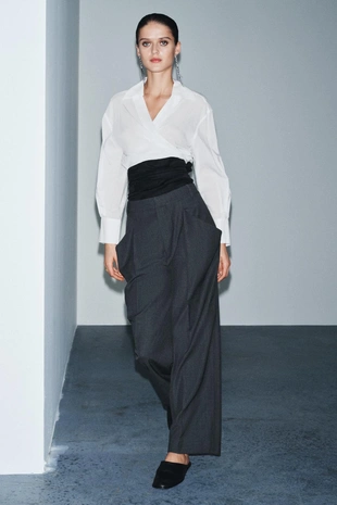 Шерстяные брюки с карманами — ZW COLLECTION LIMITED EDITION- Заказать в России