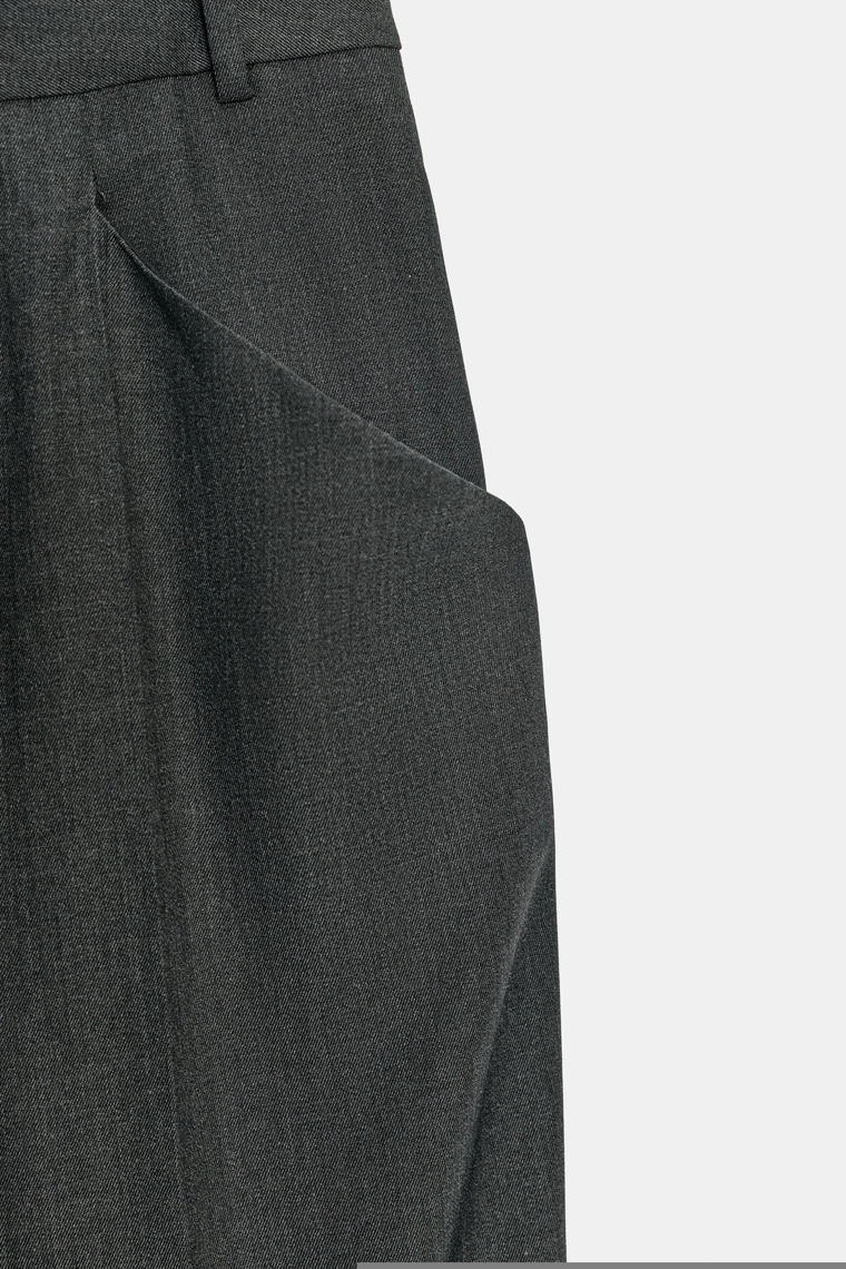 Брюки-шаровары из шерсти с карманами коллекции zw limited edition