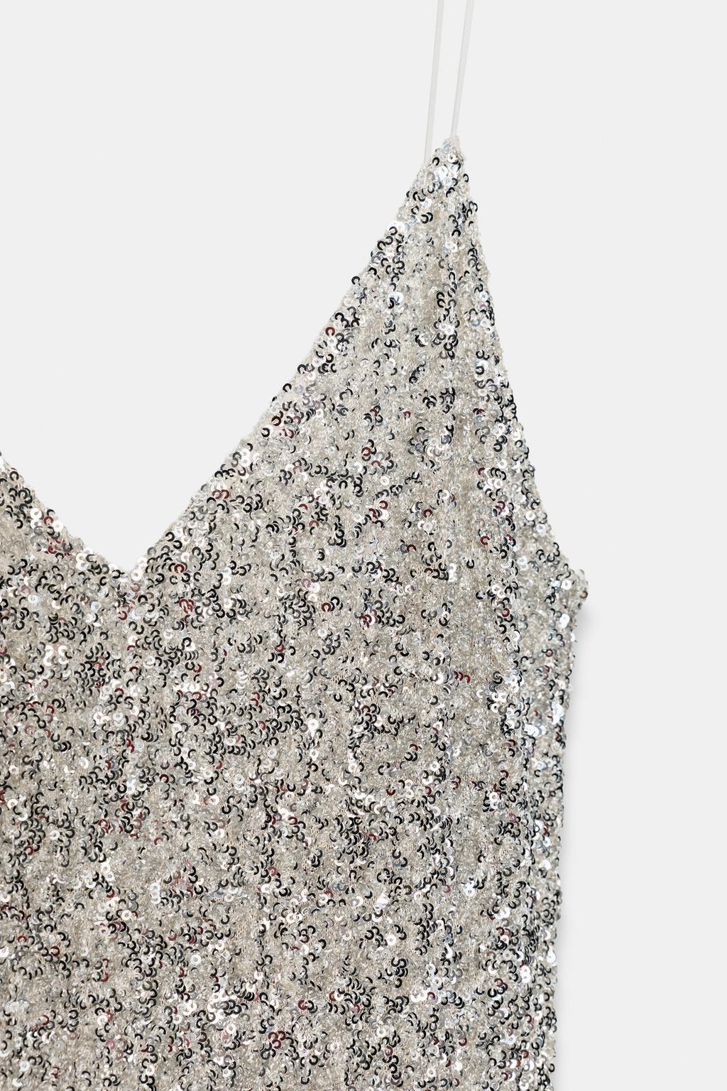 ДЛИННОЕ ПЛАТЬЕ С ПАЙЕТКАМИ — ZW COLLECTION