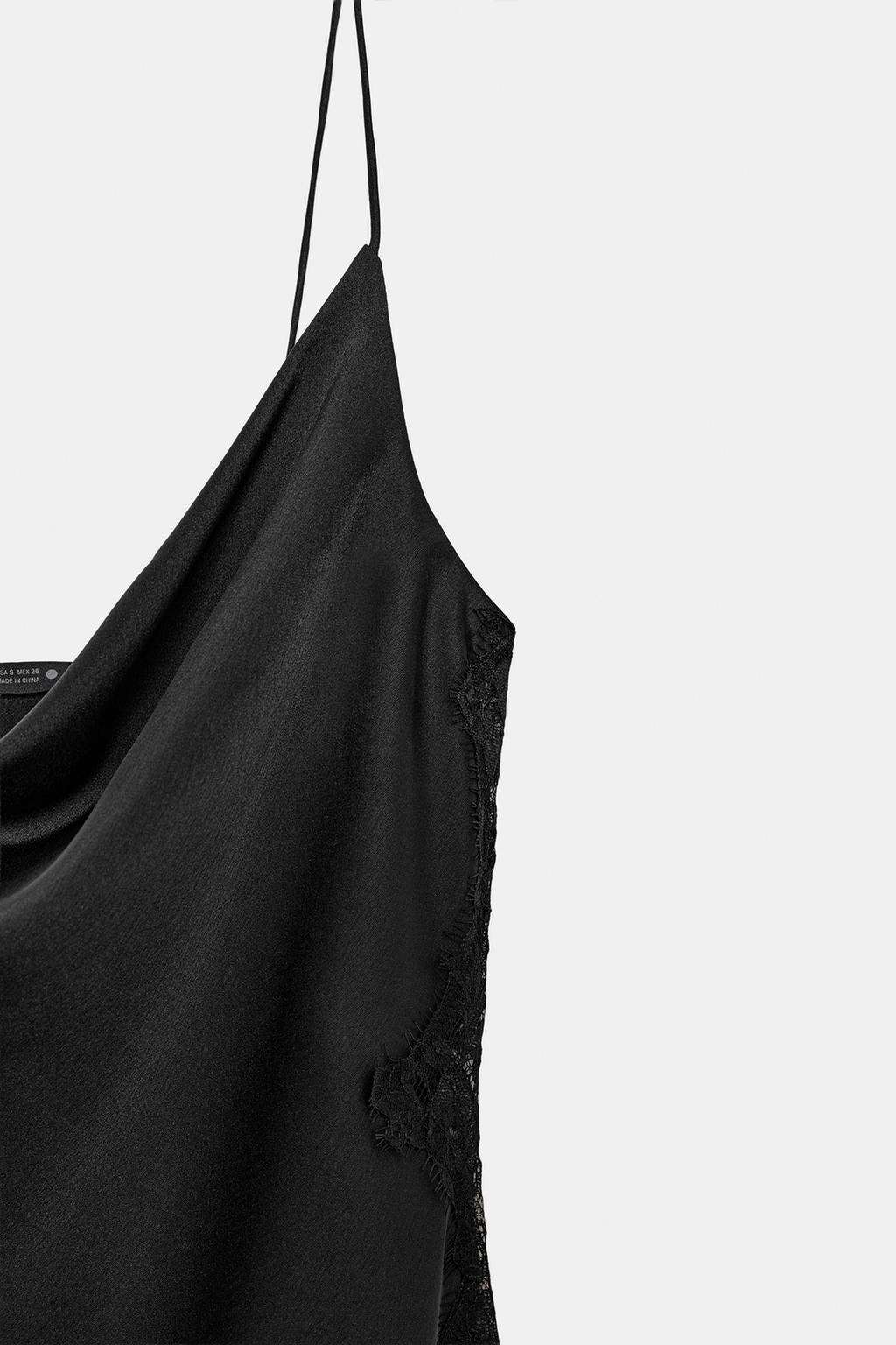 АТЛАСНОЕ ПЛАТЬЕ С КРУЖЕВОМ — ZW COLLECTION