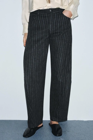 Брюки-бананы в полоску — ZW COLLECTION- Заказать в России