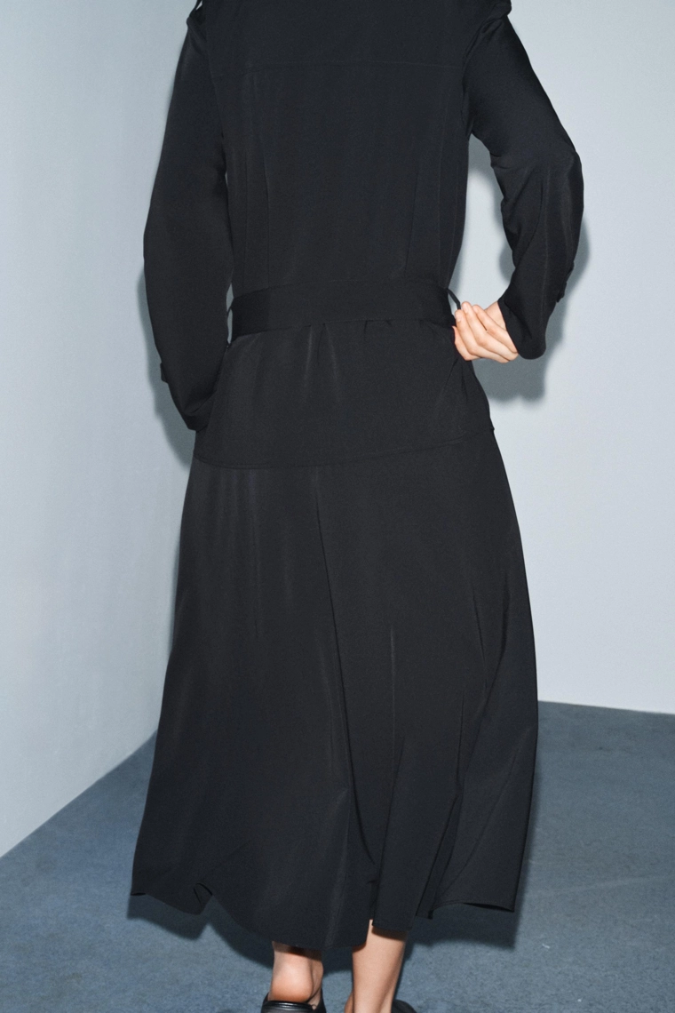 Миди-платье в стиле тренч zara woman collection