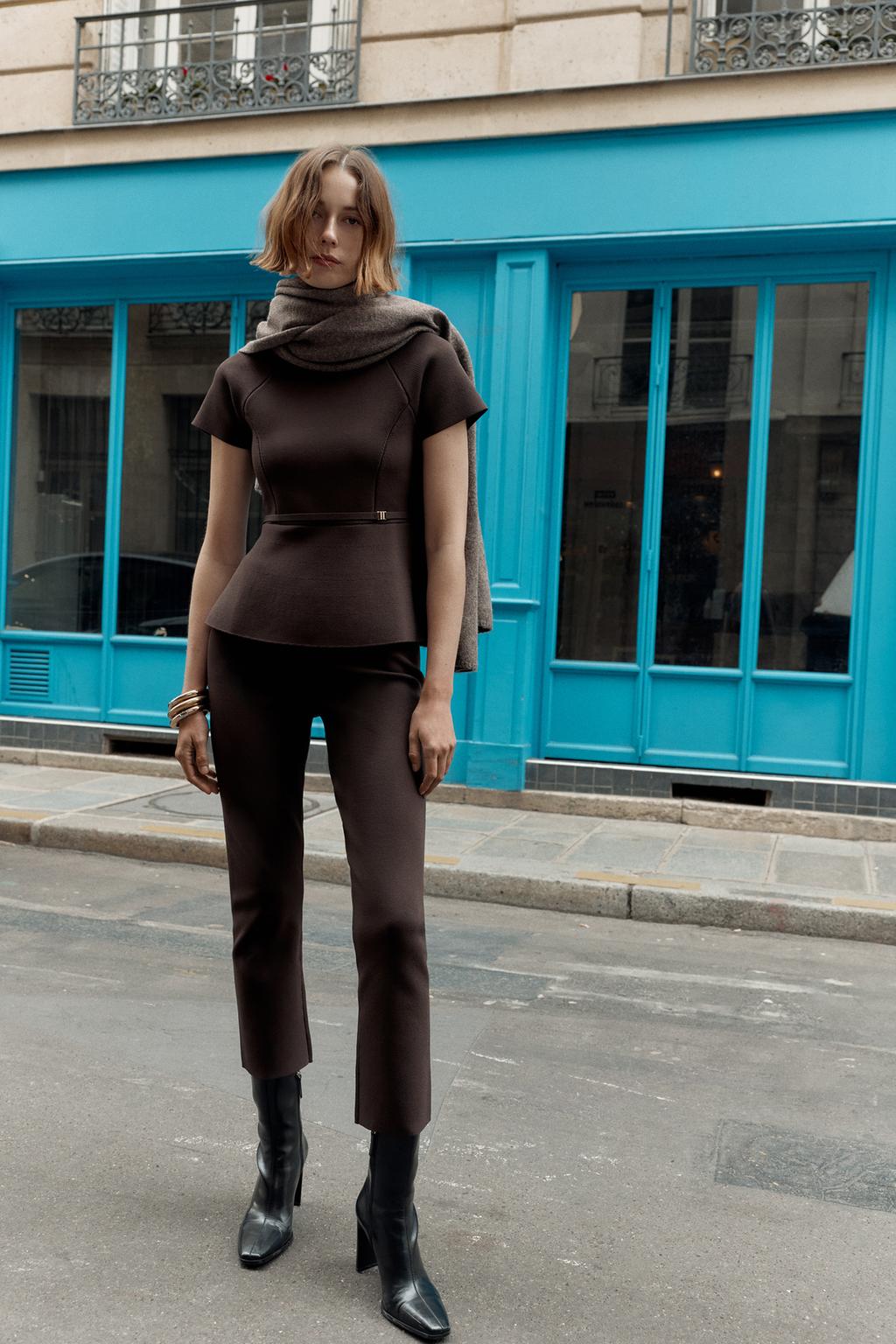 ТРИКОТАЖНЫЕ БРЮКИ ПРЯМОГО КРОЯ