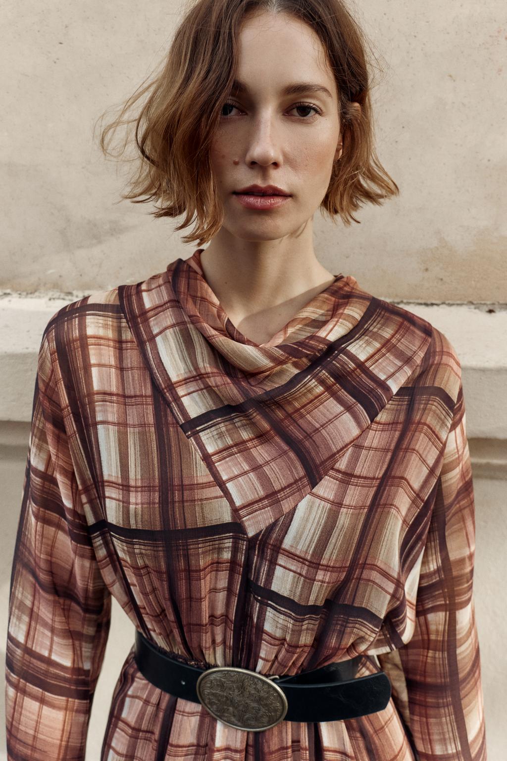 ПЛАТЬЕ МИДИ В КЛЕТКУ