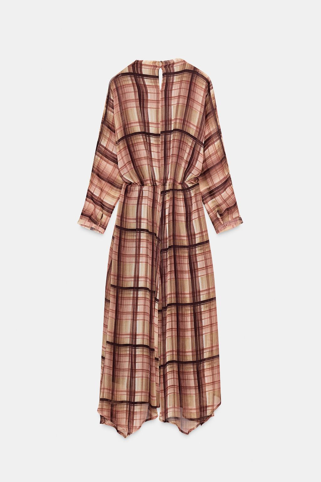 ПЛАТЬЕ МИДИ В КЛЕТКУ