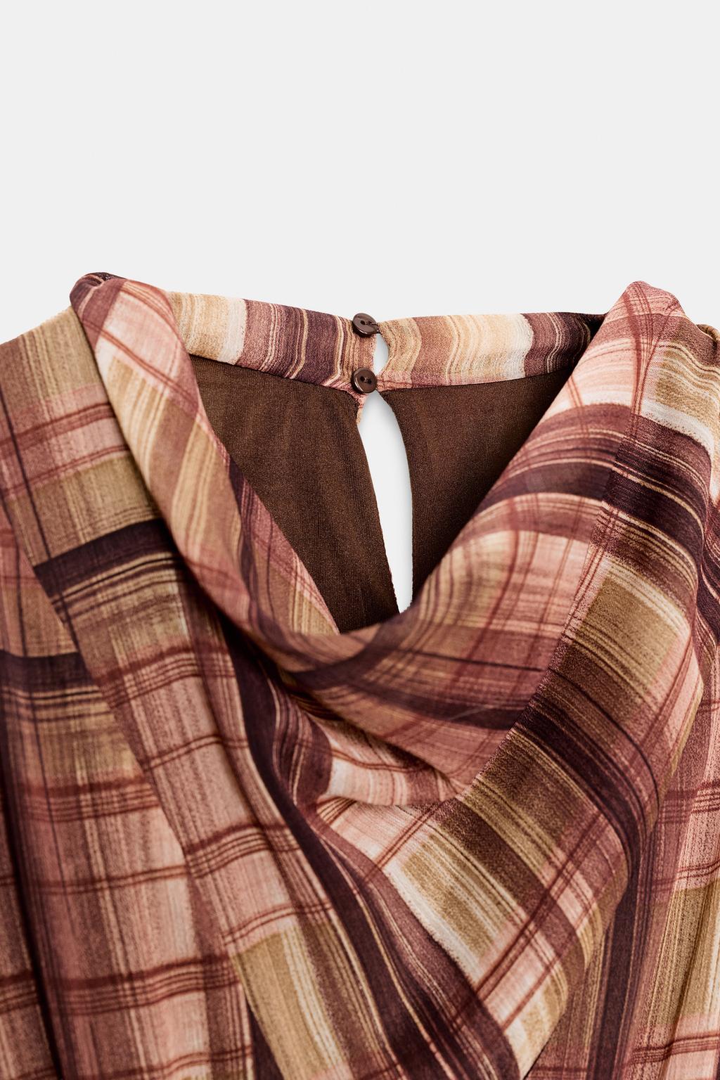 ПЛАТЬЕ МИДИ В КЛЕТКУ