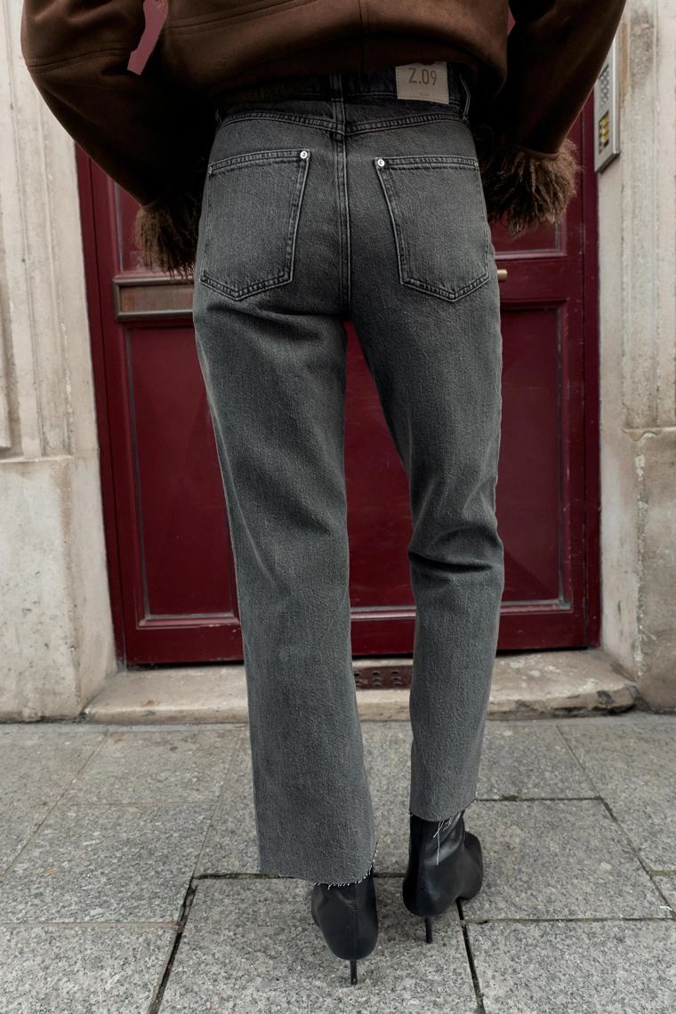 Джинсы с высокой посадкой z1975 straight cross-over waist