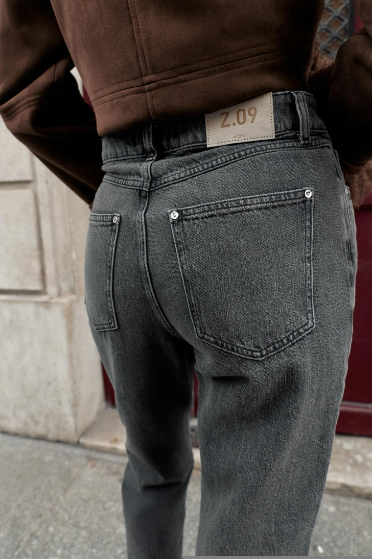 Джинсы с высокой посадкой z1975 straight cross-over waist