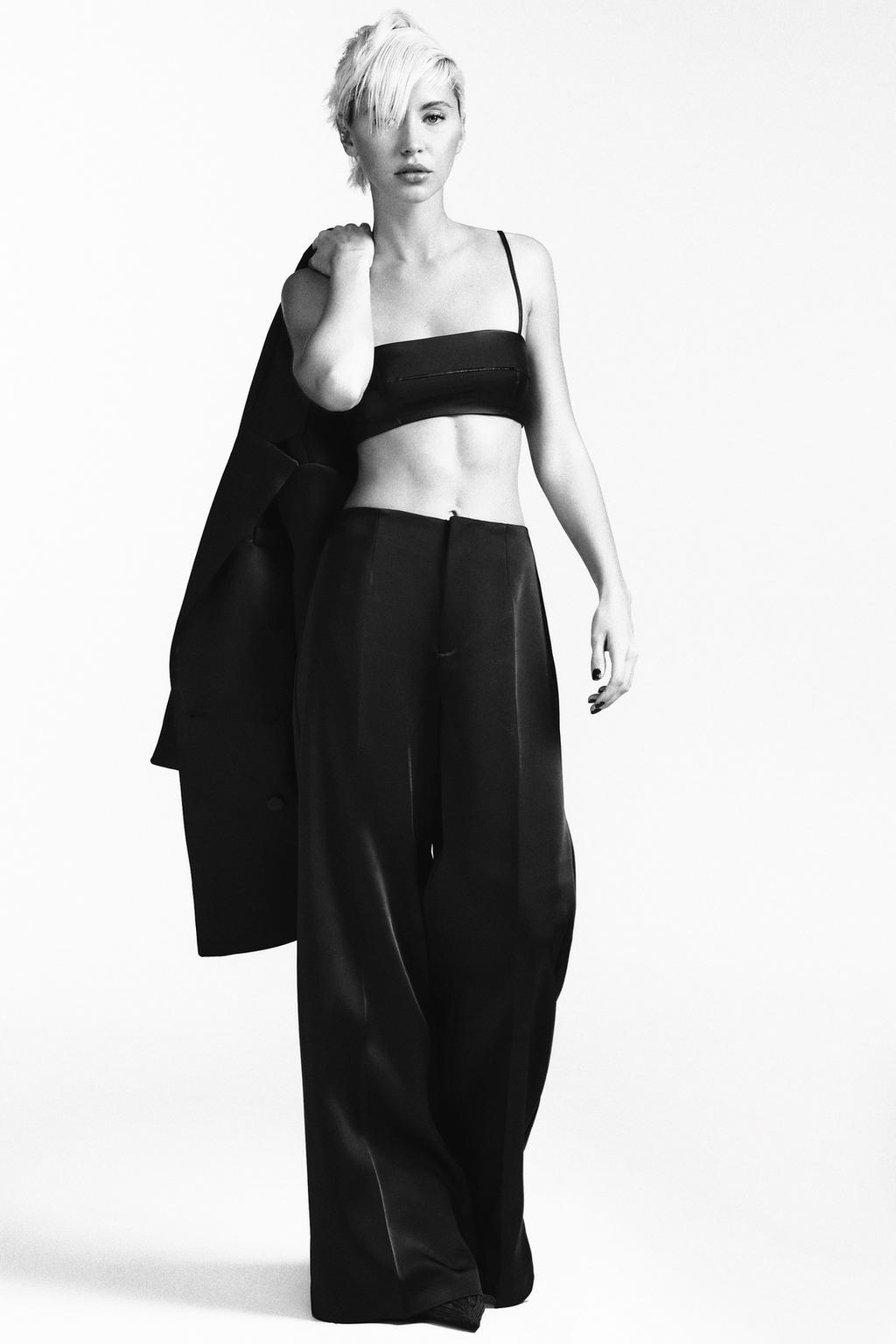 АТЛАСНЫЕ БРЮКИ С ВЫСОКОЙ ПОСАДКОЙ