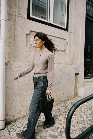 Кардиган с кружевной отделкой- Заказать в России