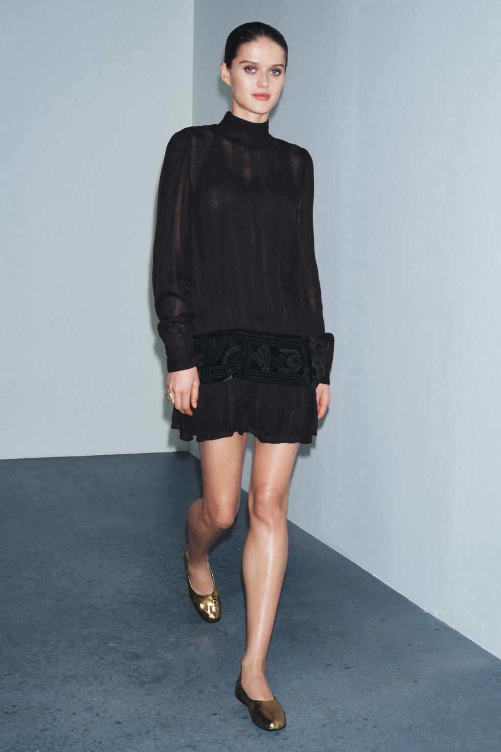 ПЛАТЬЕ С ВЫШИТЫМ ПОЯСОМ — ZW COLLECTION