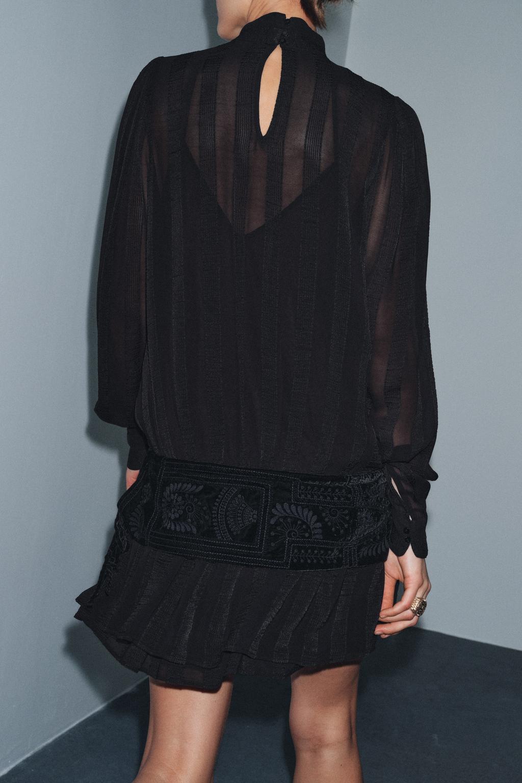 ПЛАТЬЕ С ВЫШИТЫМ ПОЯСОМ — ZW COLLECTION