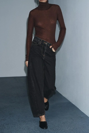 Джинсы ZW COLLECTION ANKLE BALLOON со средней посадкой- Заказать в России