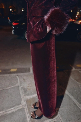 Широкие брюки из вельвета- Заказать в России