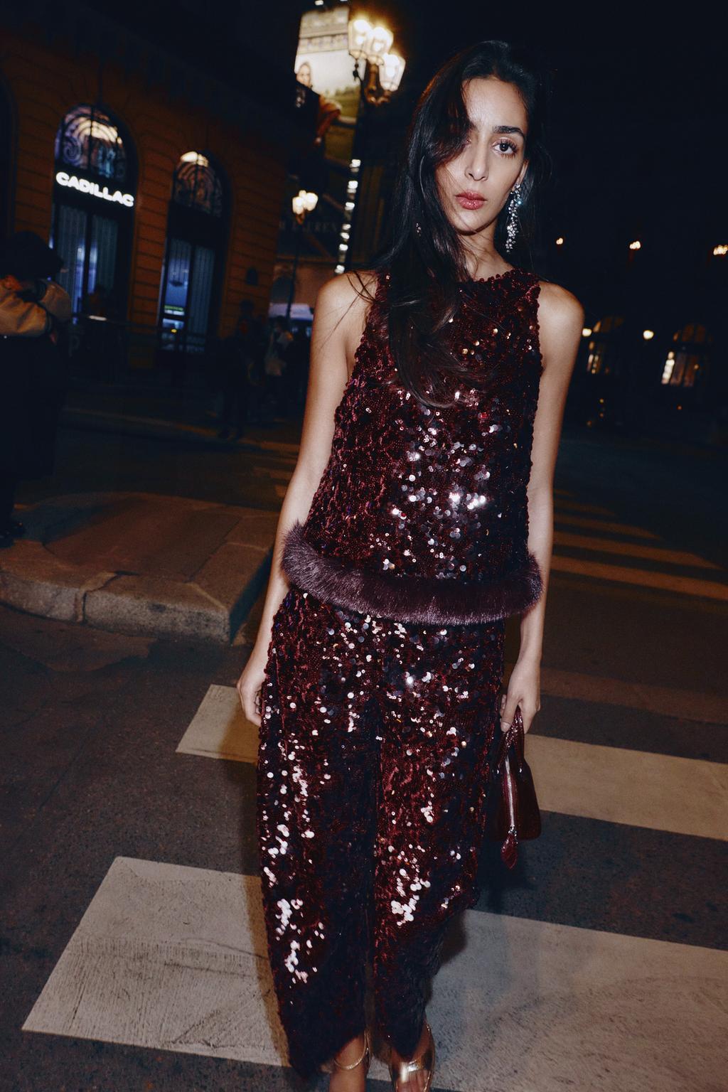 БРЮКИ BARREL С ПАЙЕТКАМИ