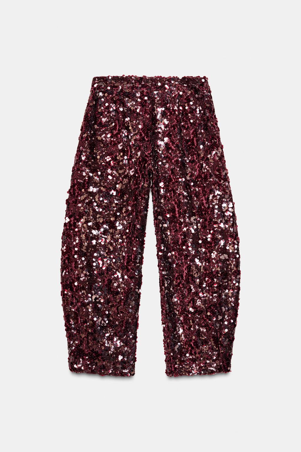 БРЮКИ BARREL С ПАЙЕТКАМИ