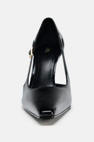 Туфли на каблуке с боковыми вырезами- Заказать в России