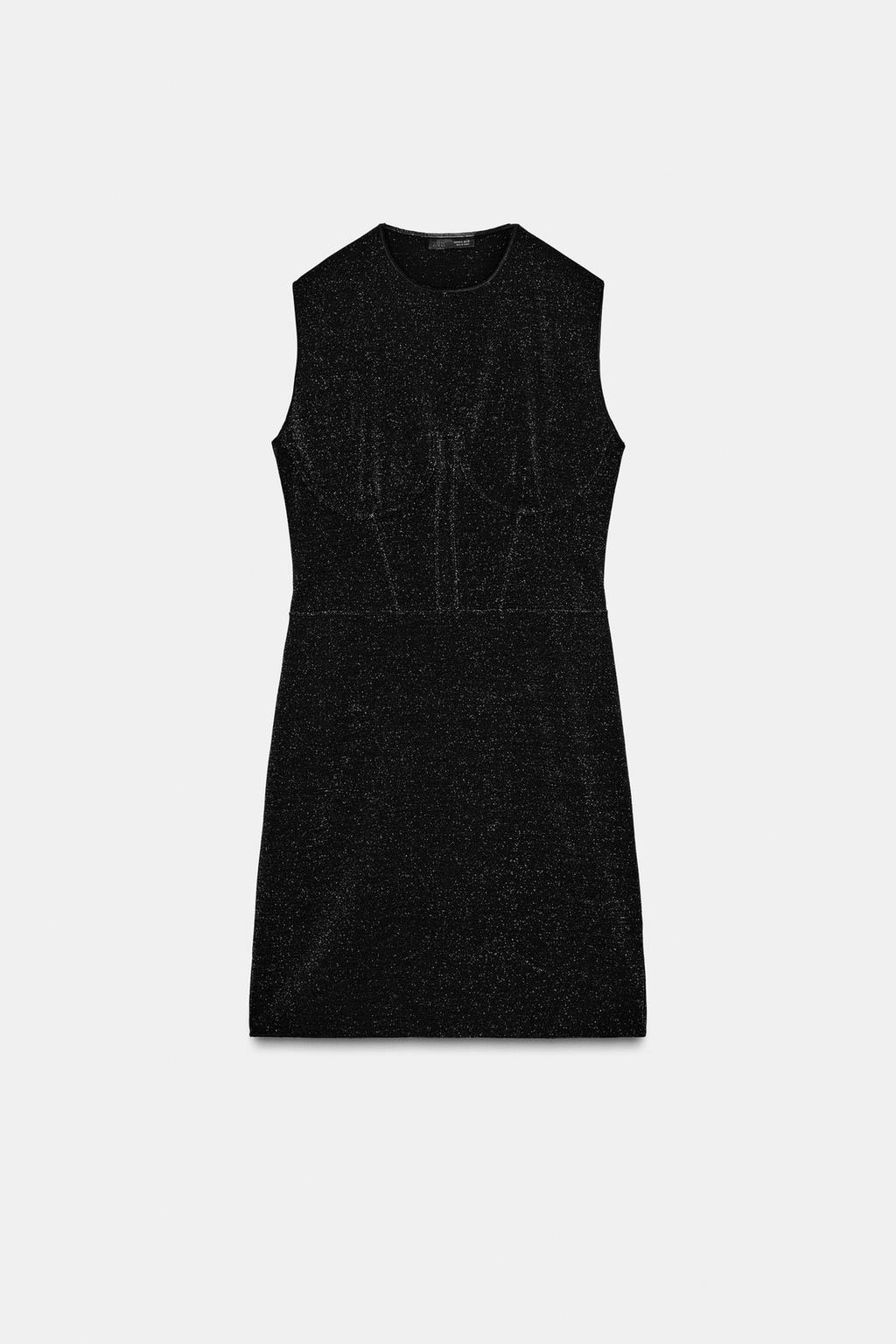 КОРОТКОЕ ЭЛАСТИЧНОЕ ПЛАТЬЕ С БЛЁСТКАМИ