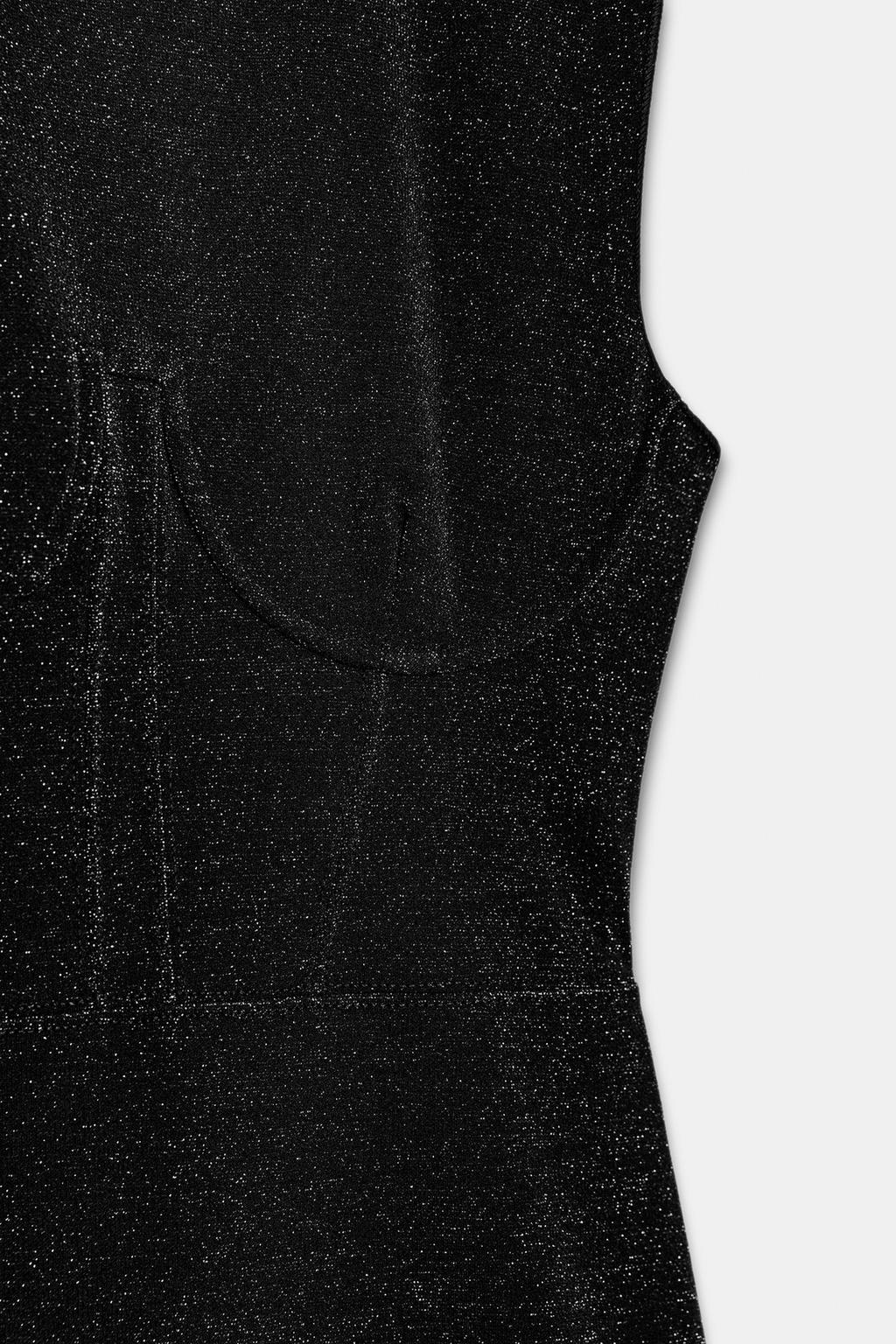 КОРОТКОЕ ЭЛАСТИЧНОЕ ПЛАТЬЕ С БЛЁСТКАМИ