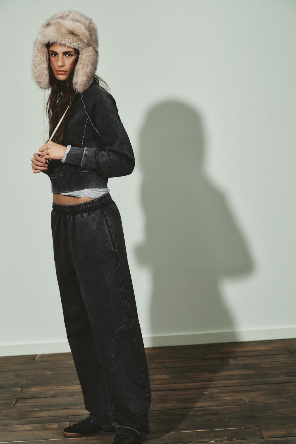 БРЮКИ CARROT С ЭФФЕКТОМ ПОТЕРТОСТИ