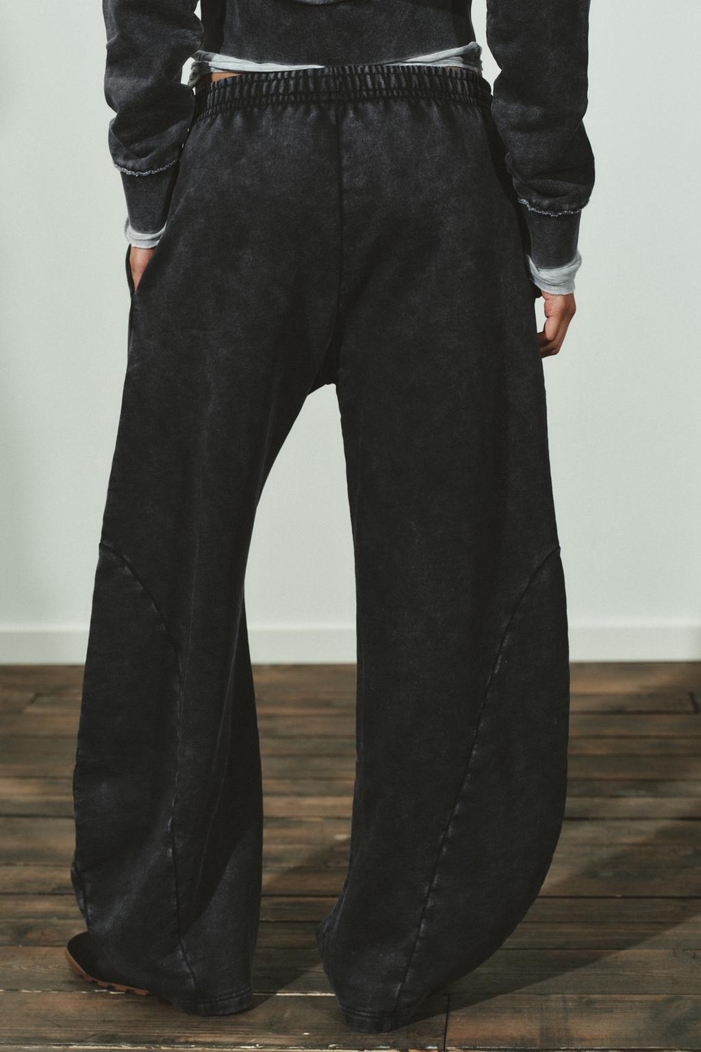 БРЮКИ CARROT С ЭФФЕКТОМ ПОТЕРТОСТИ