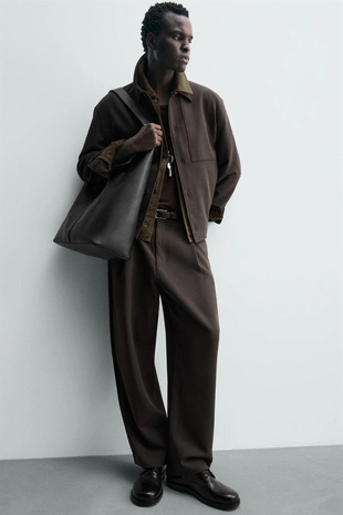 Брюки RELAXED FIT со складками- Заказать в России