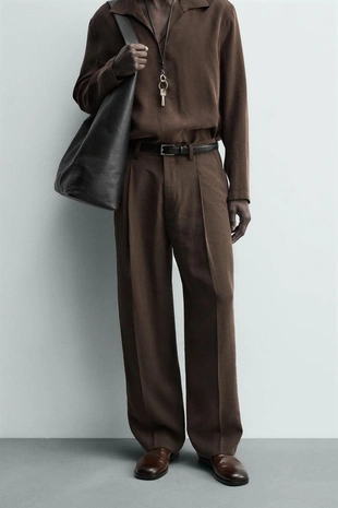 Потрёпанные брюки с запахом- Заказать в России