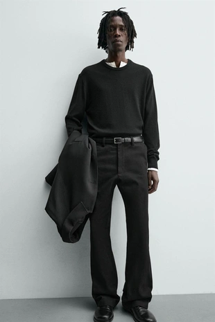 Брюки FLARE FIT из саржи- Заказать в России