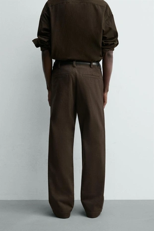 Брюки FLARE FIT из твила- Заказать в России