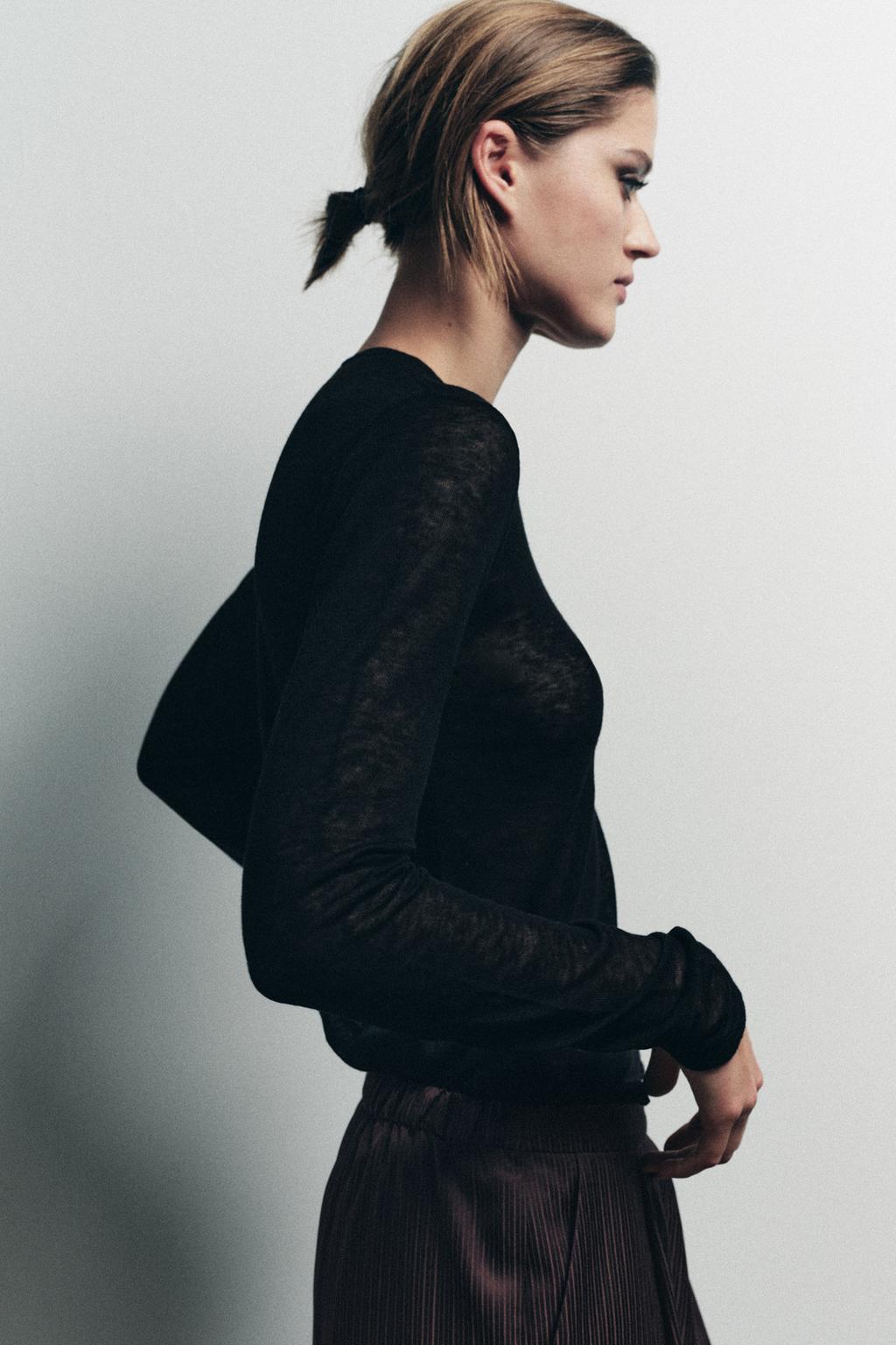 БРЮКИ В ПИЖАМНОМ СТИЛЕ В КОНТРАСТНУЮ ПОЛОСКУ