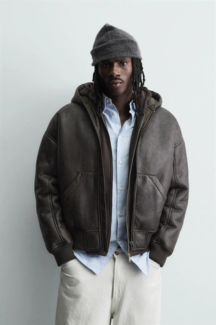 Дубленка из искусственной кожи- Заказать в России