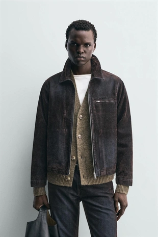 Куртка флокированный бархат- Заказать в России