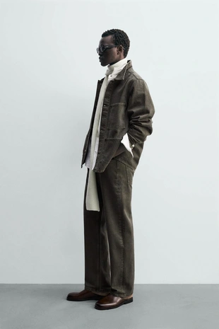 Джинсовая куртка с карманами- Заказать в России