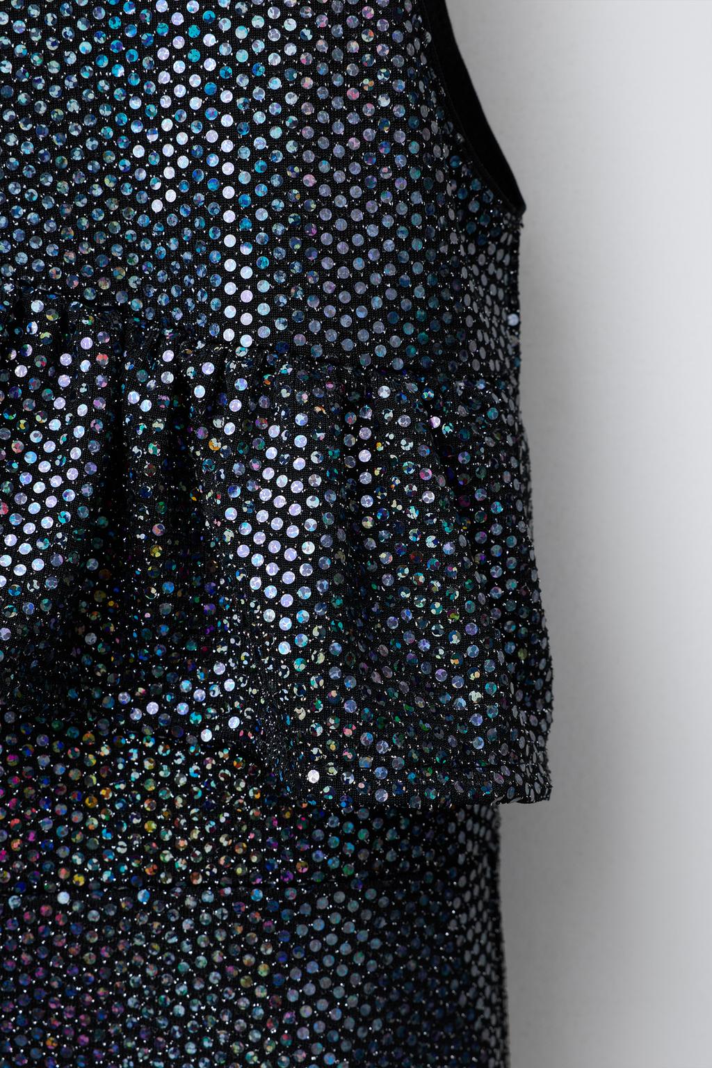 ПЛАТЬЕ С ВОЛАНАМИ И БЛЕСКОМ