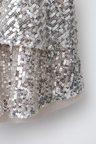 Мини-юбка с пайетками- Заказать в России
