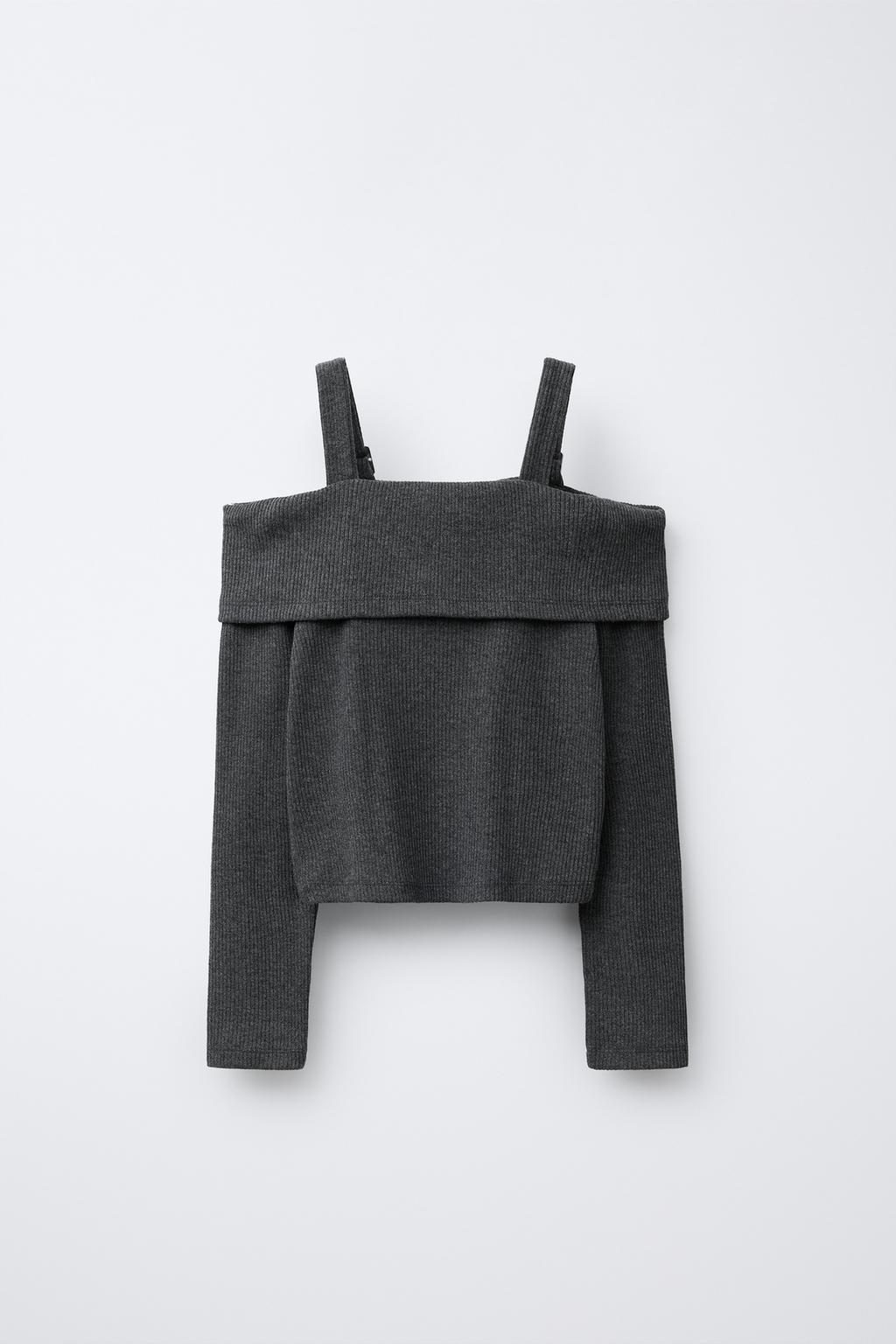 ФУТБОЛКА В РУБЧИК С ПРЯЖКАМИ