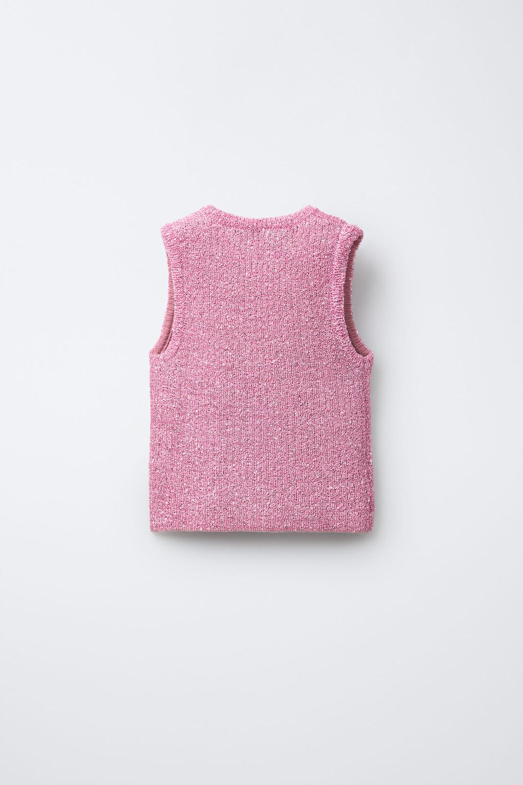 ТРИКОТАЖНЫЙ ТОП С ПАЙЕТКАМИ