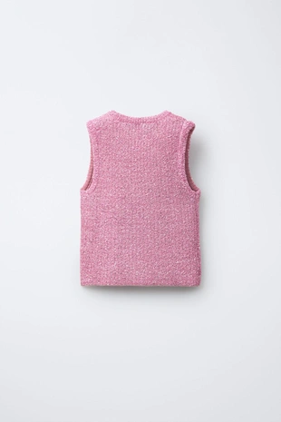 Трикотажный топ с пайетками- Заказать в России