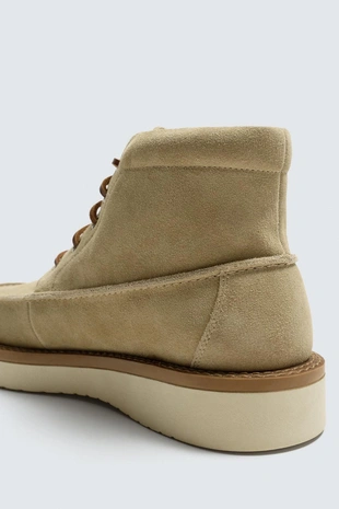 Кожаные ботинки со шнуровкой- Заказать в России