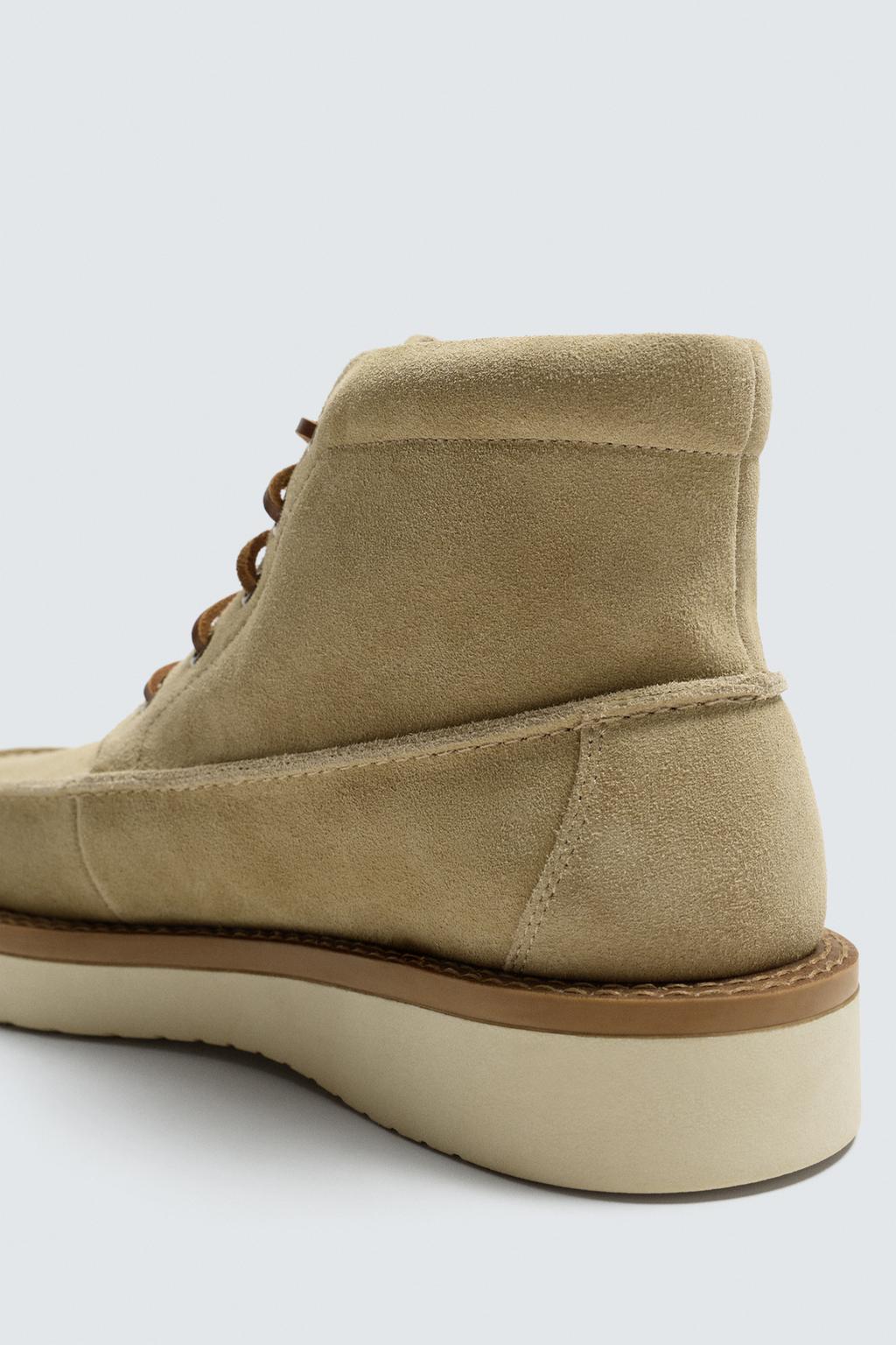 КОЖАНЫЕ БОТИНКИ СО ШНУРОВКОЙ