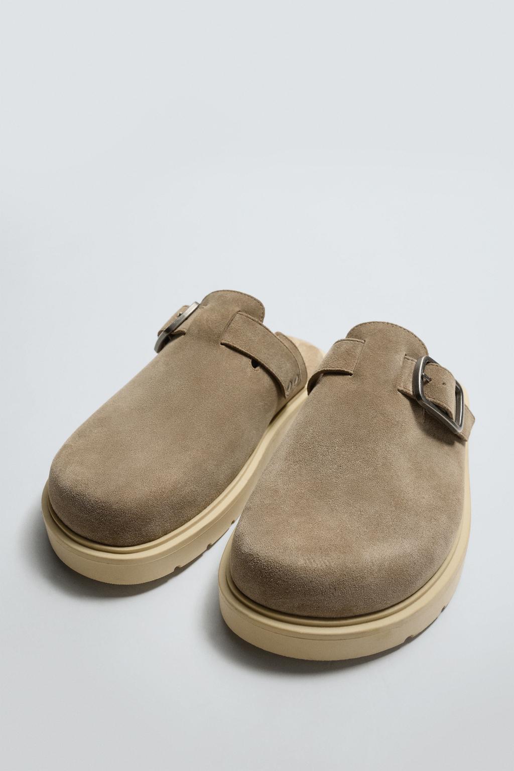 КОЖАНЫЕ САБО С ПРЯЖКОЙ