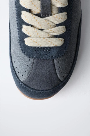 Кожаные спортивные кроссовки- Заказать в России