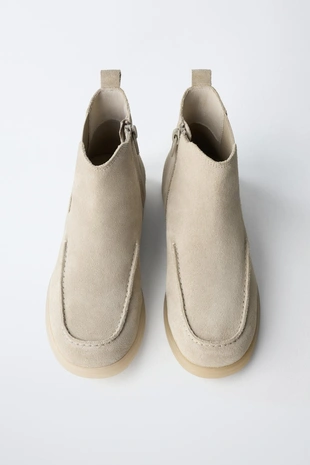 Кожаные ботинки в морском стиле- Заказать в России