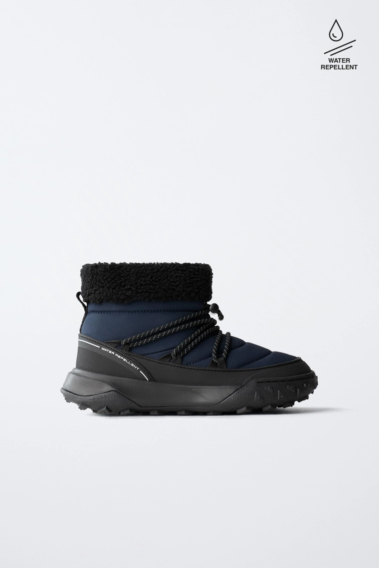 Стеганые водонепроницаемые снегоботинки
