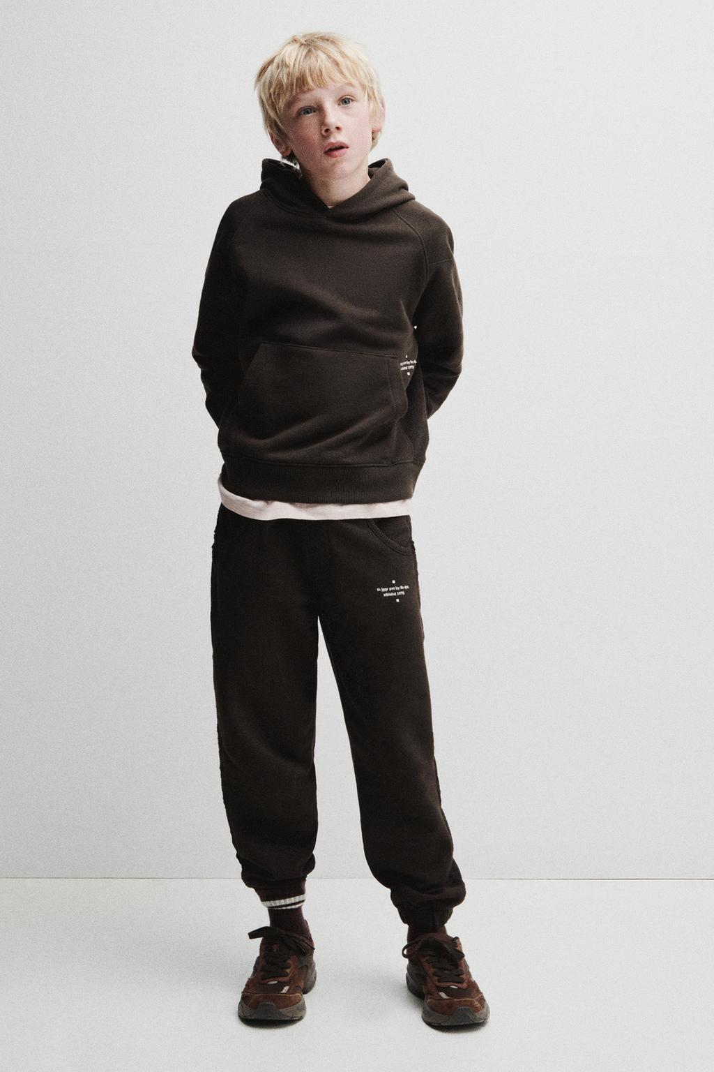 КОМБИНИРОВАННЫЕ БРЮКИ-ДЖОГГЕРЫ ИЗ МЯГКОЙ ТКАНИ