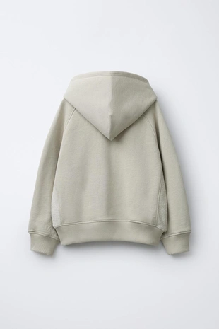 Комбинированная худи с капюшоном- Заказать в России