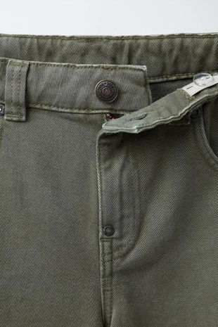 Свободные брюки из саржи